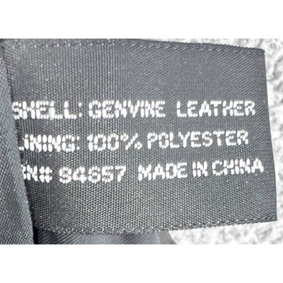 VTG Julie & Andrew Collection Italy Lamb Black Leather Pants Women's Size 12 - Picture 13 of 14